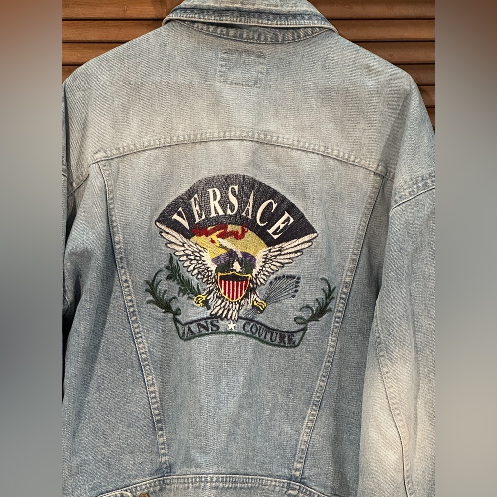 Versace Jeans Denim embroidery Jacket